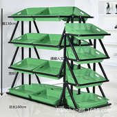 超市蔬菜水果货架多层展示架便利店三层四层置物架水果架子