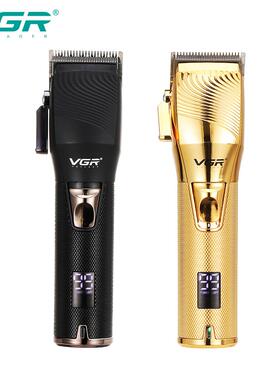 vgr280剃头理发器电动数显油头推剪刀金属推子充电剪发机新款