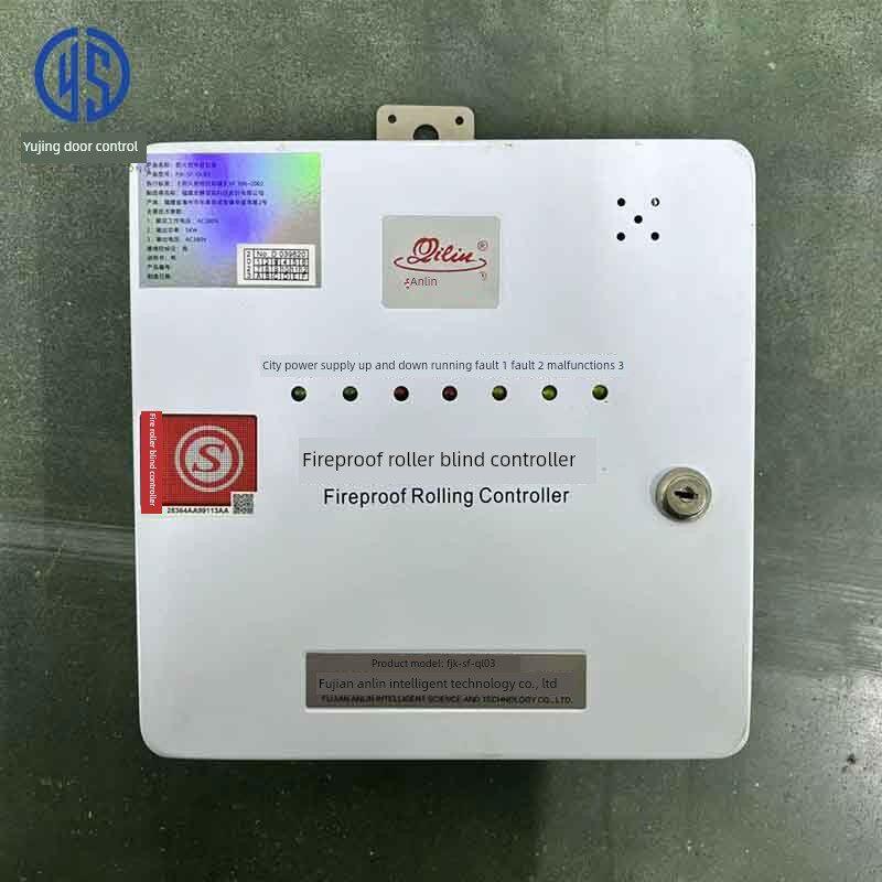 消防卷帘门电机控制箱Fjk-Sf-Jz03消防卷帘门车库门控制器麒麟安