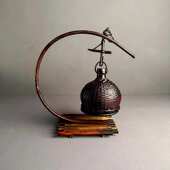 七月厂家弯配竹编香炉底座零焚香月居家摆件室内七茶道盘香手工