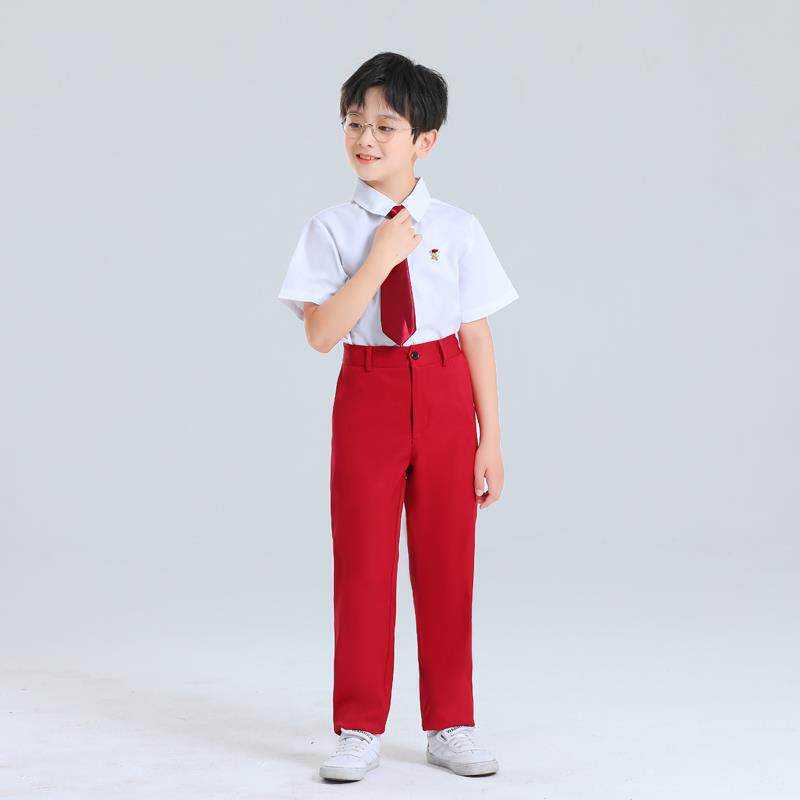 高档六一儿童中小学生礼大合唱演出服幼儿园爱国红领巾歌朗诵比诗
