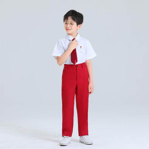 高档六一儿童中小学生礼大合唱演出服幼儿园爱国红领巾歌朗诵比诗