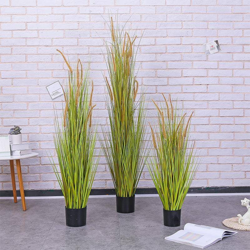 仿真植仿真植物物仿狗真狗尾巴干花装假草花花艺道具尾草水生植物