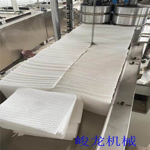 型号330一次性水刺无纺布毛巾折叠机卫生纱布机器设备厂家