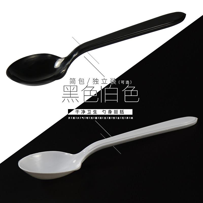 一次性小勺子汤勺塑料勺打包外送饭匙加厚汤匙2000祇批甜品勺发