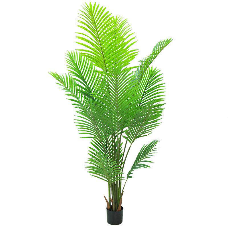 北欧盆栽客厅凤尾竹仿生大型绿植造景花艺假树摆件散尾葵仿真植物