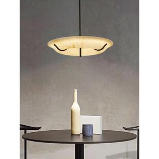 中古云石客厅卧室吊灯设计师工程样板房创意甜甜圈房间灯具