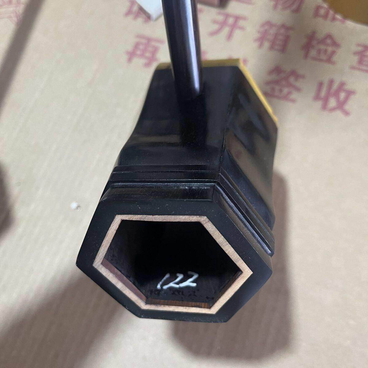 高档黑檀老料评剧京二胡二簧评剧专用琴筒琴架扁杆一套琴架
