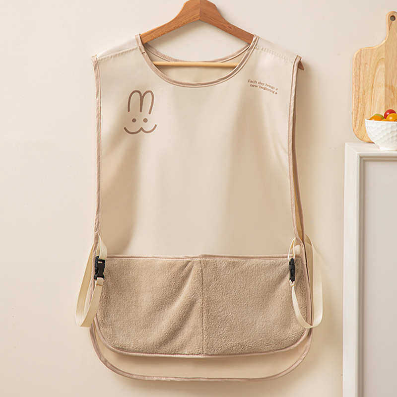 微笑兔马甲围裙可擦手围裙家居厨房防水防油奶茶美甲店高颜值工服,家庭/个人清洁工具,围裙套装,淘宝优惠券,粉丝福利购,淘宝优惠卷