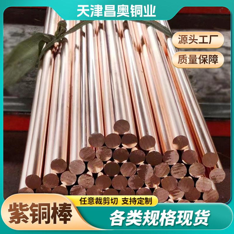 T2紫铜棒现货 防雷接地紫铜棒焊接 紫铜接地极价格 规格齐全
