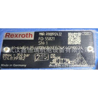 电液阀H-4WEH25U10B66/6EG24K4QM0G24现货供应