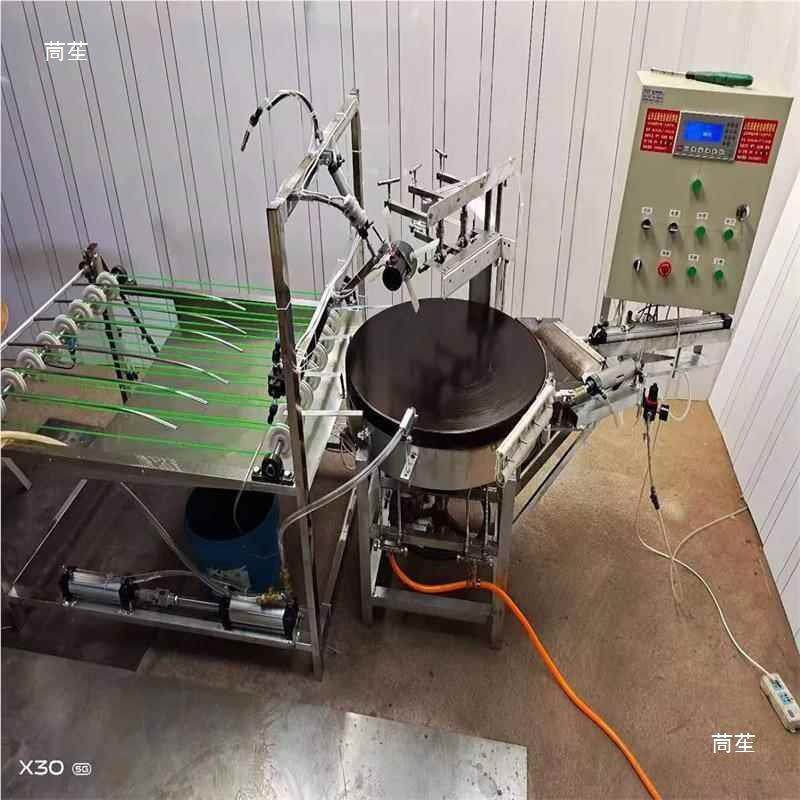 半自工煎饼机 摊半自动推拉式单个果子机 动大833手型商用煎饼摆