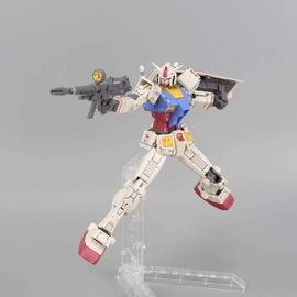 国产高高hg超越全球元祖rx-78-2带支架武器包达强袭拼装模型玩具