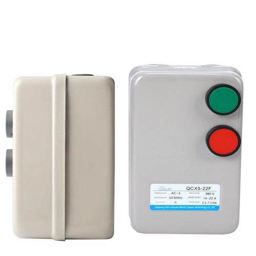 Qcx5-12/22/32F磁力起动器380三相电机空压机2.2Kw3 5.5 7.5Kw4