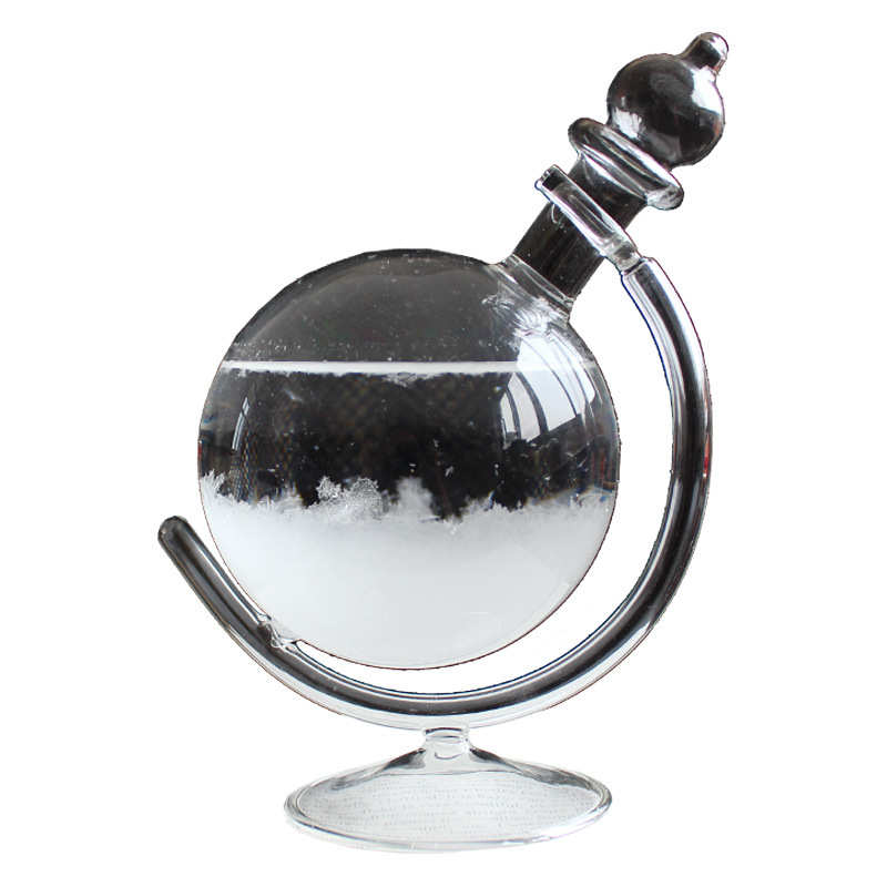 瓶地球节瓶玻璃礼品天气预报风暴摆件造型家居商人新款促销