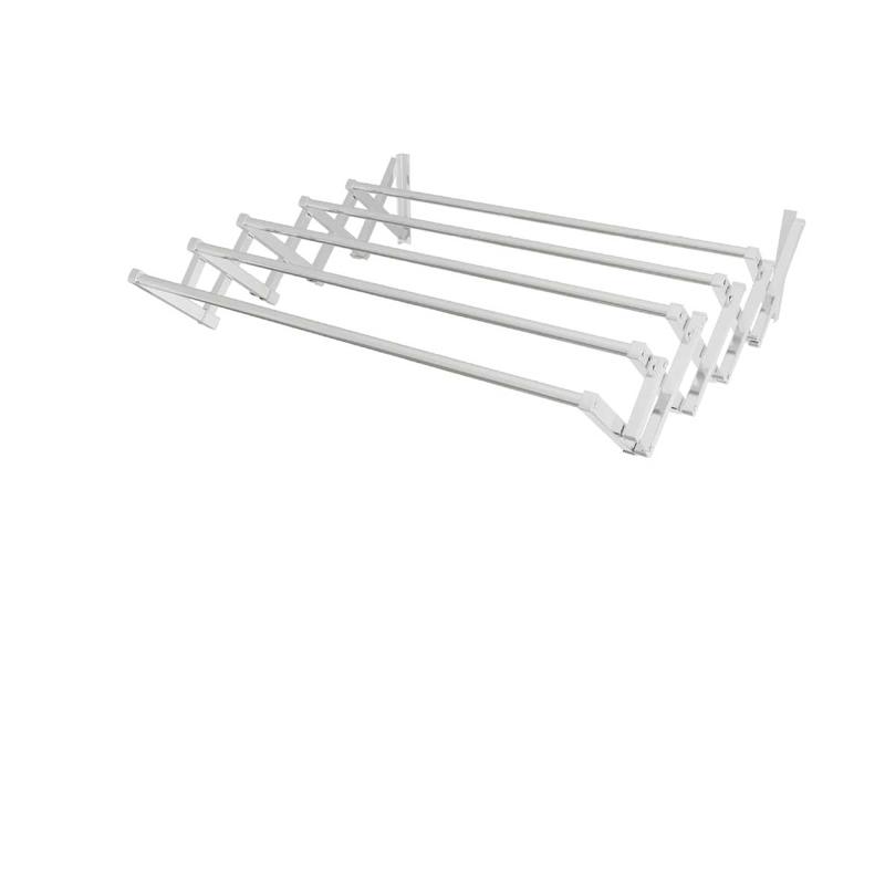 阳台外壁挂伸缩晾衣架室外户外推拉折叠晒衣架晾衣杆凉衣架不锈钢