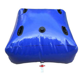 蓝色pvc升级款 加厚把手水袋可折叠软体防渗漏农业抗旱软体水囊