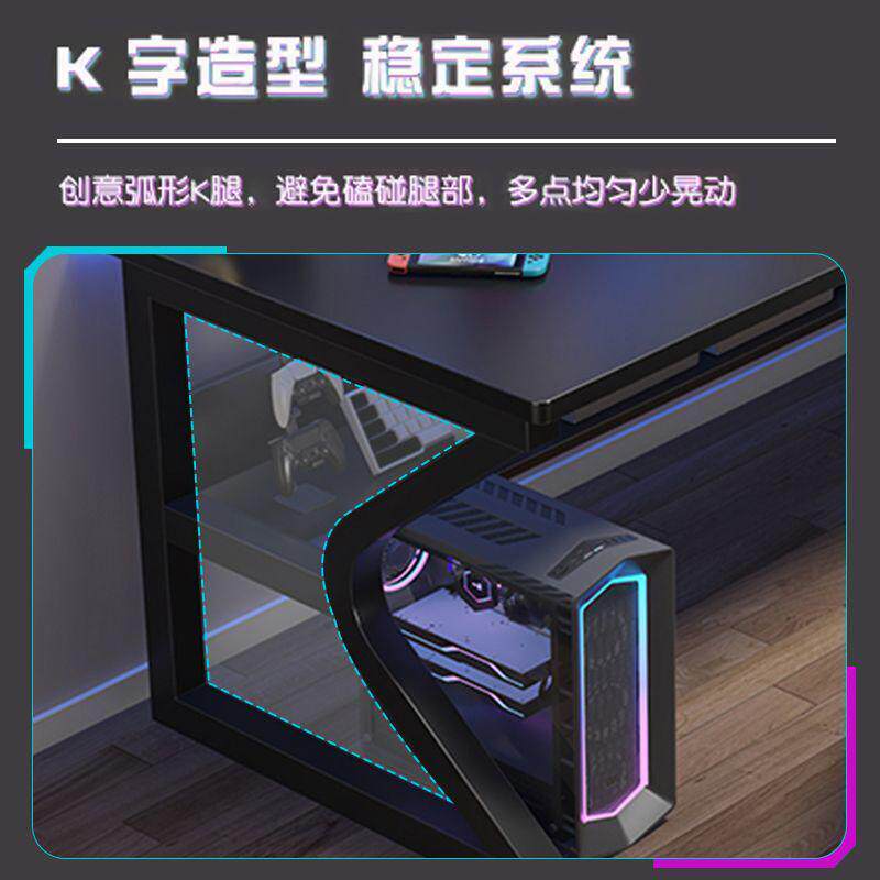 书桌卧室桌子家用办公套装学生台式电脑桌桌椅家用竞电出租屋简易
