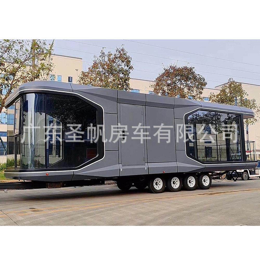 新款拖挂太空舱移动民宿景区户外微宿别墅酒店苹果舱星空房活动房