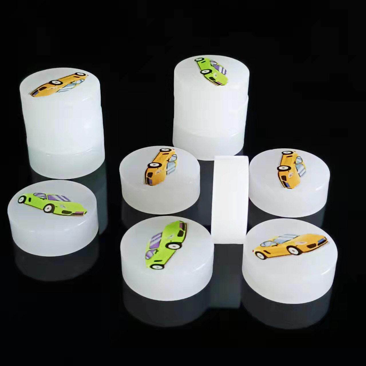 厂家定制塑料棋亚克力棋子游戏棋五子棋围棋圆片透明实色棋