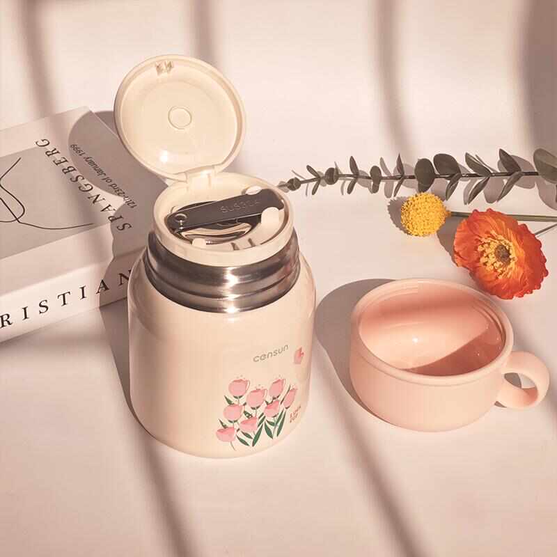 先行焖烧罐食品级316不锈钢内胆保温饭盒便携式闷粥上班族带饭