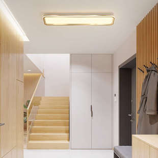 过道灯 简约现代走廊灯超薄长条衣帽间吸顶灯阳台入户玄关led灯具