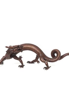 高档铜韵堂宫铜龙摆件客厅办故公室老板桌面装饰品乔新居礼物迁工