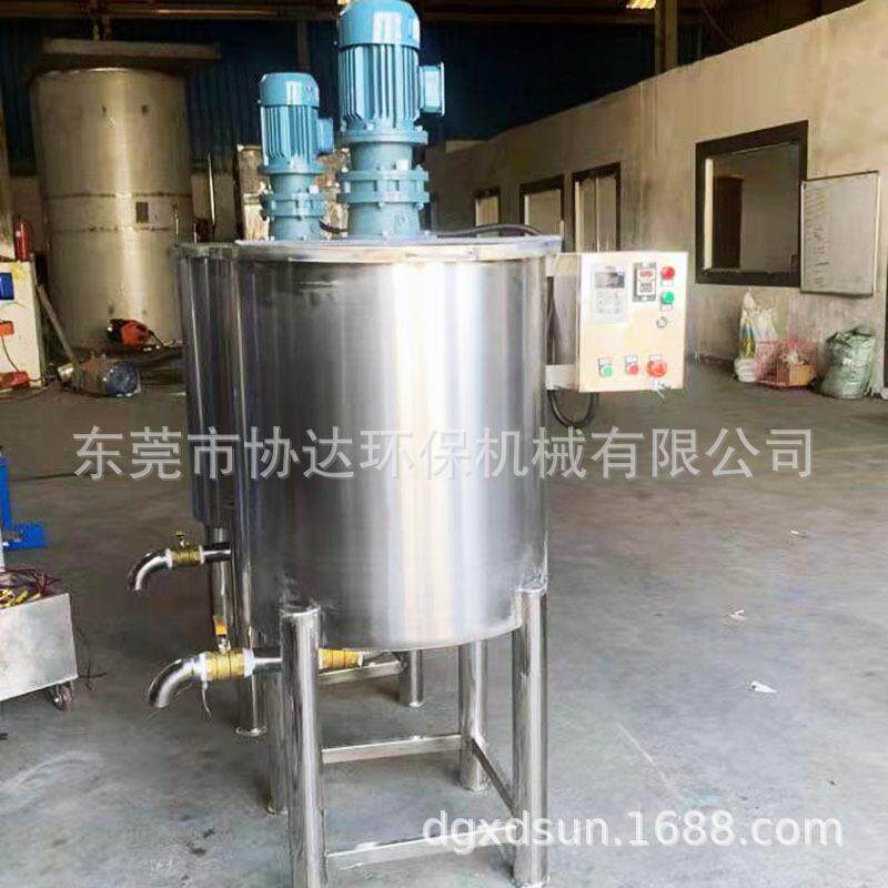 东莞搅拌罐厂家深圳加热反应釜100L不锈钢液体搅拌机工业搅拌桶