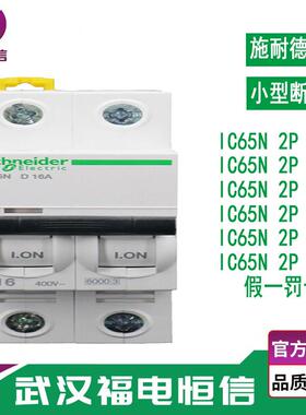 施奈德iC65微型断路器D曲线10A-40A小型空气开关2P3A智能保护开关