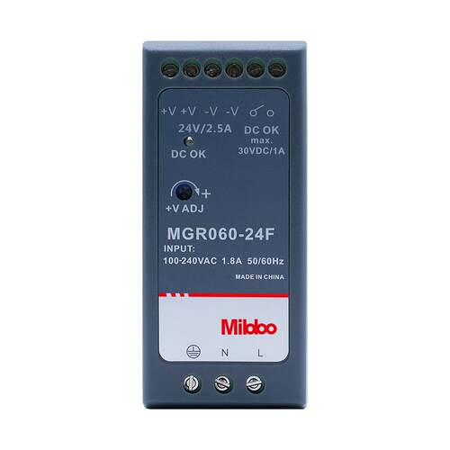 Mibbo米博MGR 系列开关电源超薄导轨安装电源大功率