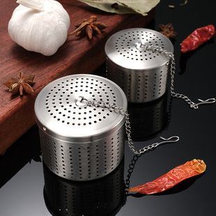 04不锈钢调料球家用卤料炖肉料煲汤调味盒过滤网未报茶叶泡球包