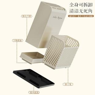日本轻奢厨房刀具置物架菜刀筷子收纳层架筷筒刀架一 厨房新风尚