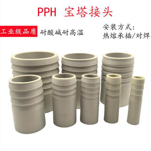 宝塔头PPH热熔宝塔直接PPR pp钢丝软管皮管接头加厚耐酸碱32 6375
