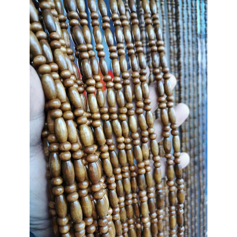 玄关门帘酒店diy隔断珠帘木手工材料出口客厅diy珠卧室帘子珠帘