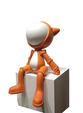 现代简约创意太空人摆件玄关电视柜家居客厅酒店酒柜北欧桌面摆设