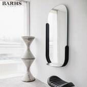 圆带墙层架镜 饰挂室镜子浴镜椭无品牌 设计师款 轻奢家居卫生间装