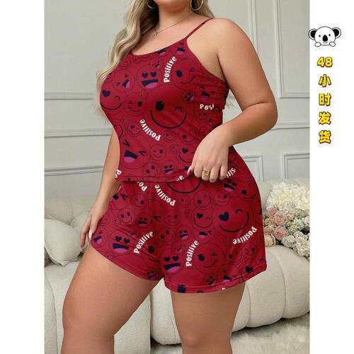 K 31326 Plus size casual home wear set 大码宽松家居服套装