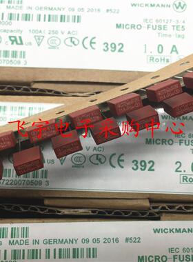 392 方形TE5方块保险丝250V T1A T2A T3.15A T5A T6.3A（100只）