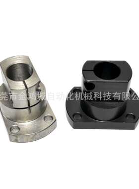 钢制底座用支座 双切边扁法兰 开口型导向轴支座替代RBT01/RBT02