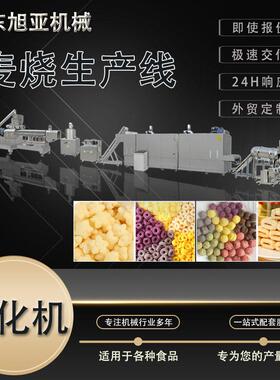 麦烧膨化机生产线 薯条玉米棒锅巴麦香鸡块加工设备 麦烧生产线