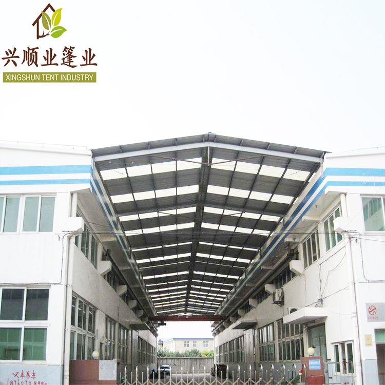 深圳钢结构厂房雨棚彩钢瓦雨棚悬空钢结构遮阳雨棚制作设计安装