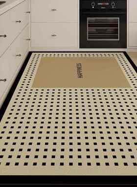 轻奢厨房用专地垫皮革CF02吸水垫吸油防耐滑可擦免毯洗地防油脏垫