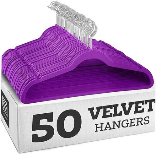 Non slip velvet clothes hanger dress Coat Hanger holder rack