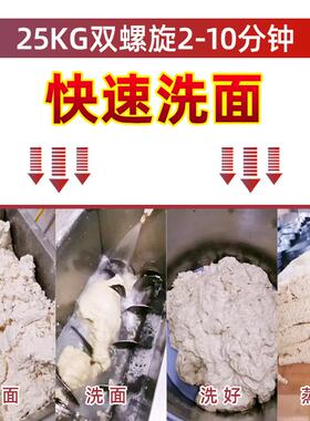 新款静音GXM和洗面洗机面筋一体双螺旋洗面浆全套机商用凉皮面机