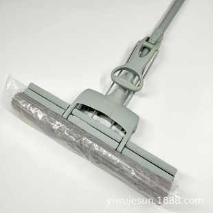 海绵大号拖把 厂家直批供超市品质 38CM双滚胶棉挤水吸水清洁拖把