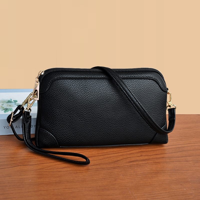 挎包通勤包包实用纯色妈妈女手拿斜简约买菜包软用手软面两用包女