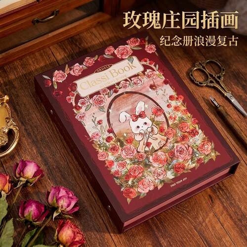 毕业纪念册小学生六年级高颜值ins风六年级初高中生毕业季纪念册留言册2026新款活页本初中女生小众ins风不撞