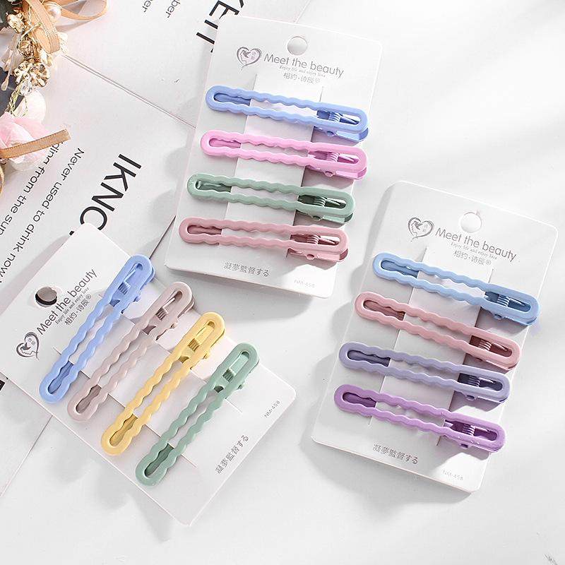 ins糖果色少女发夹日韩变色发饰