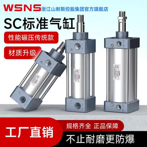 WSNS浙江山耐斯控股集团有限公司SC标准气缸大推力气缸缸径32*40