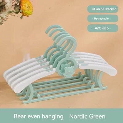 Indoor Non-slip Baby Clothes Hanger Telescopic Baby Hangers